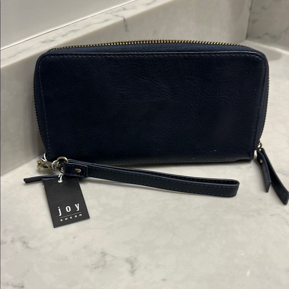 Joy Susan Black Wristlet Wallet